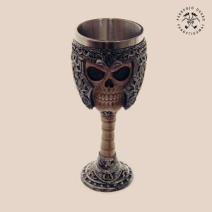 Vyno Taurė Viduramžių Skeletų Ordino Karys Medieval Skull +