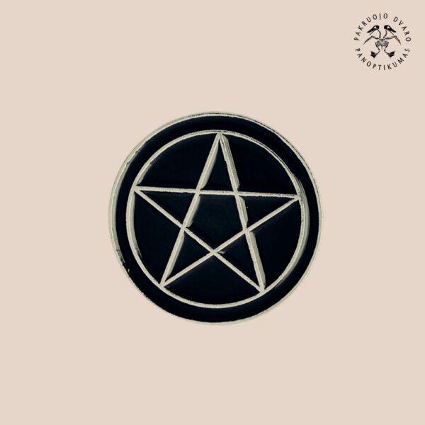 Metalinis Ženkliukas Pentagrama Occult