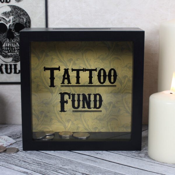 Fondas Tatuiruotėms Taupyklė Dėžutė Tattoo Fund