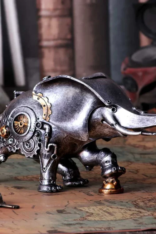 Mechaninis Dramblys Mechaninis Žinduolis Statulėlė Steampunk