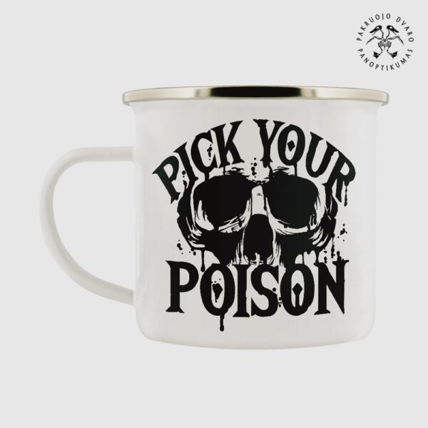 Išsirink Nuodus Metalinis Emalinis Puodelis Pick Your Poison