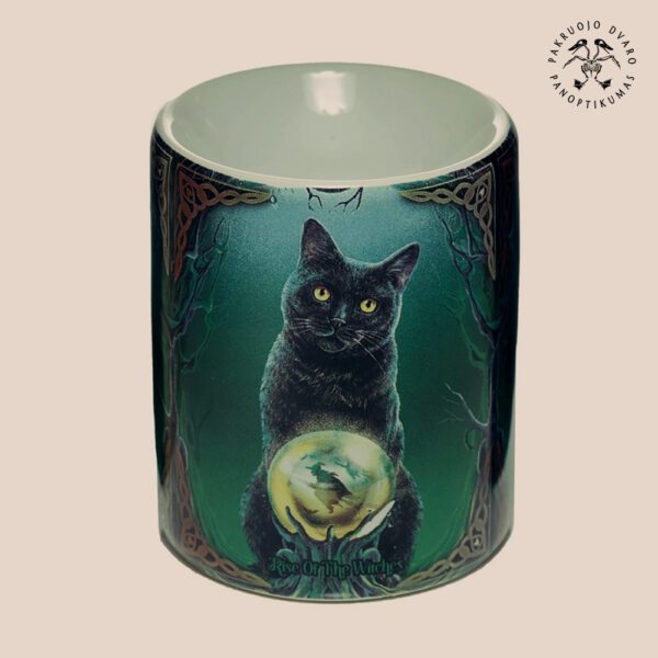 Eterinių Aliejų Garintuvas Keramikinis Wiccan Cat Oracle