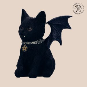Katė Vampyras Katė Šikšnosparnis Black Cat Witchcraft +